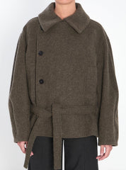 LEMAIRE Short Asymmetric Bathrobe Coat