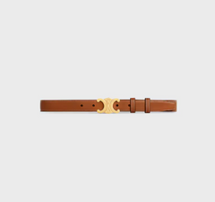 CELINE Medium 25mm Triomphe Belt In Natural Calfskin