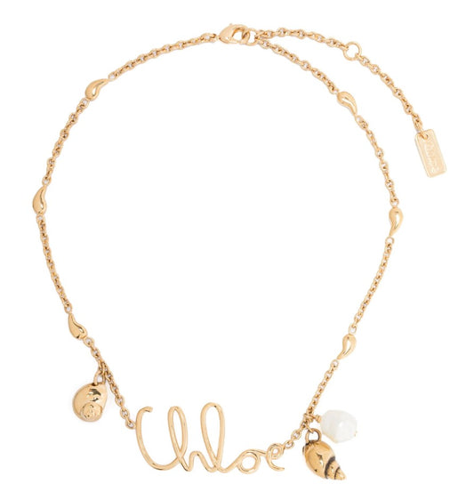 CHLOE Vintage Gold Chloé Shells Necklace