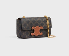 CELINE Triomphe Chain Shoulder Bag