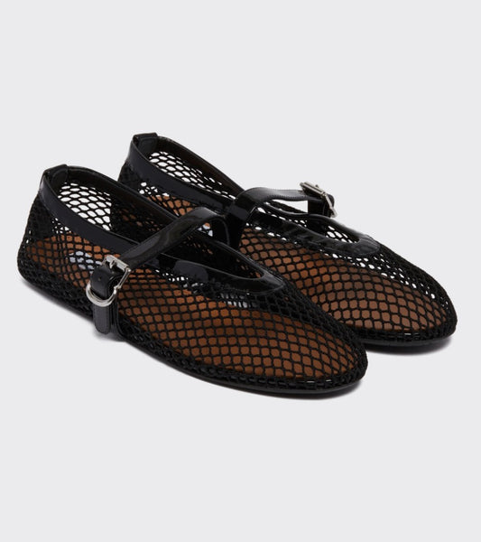ALAIA Ballerina Strap Fishnet