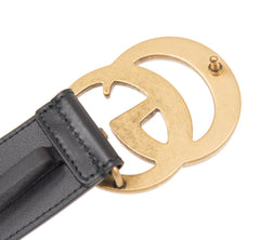 GUCCI 2015 RE-Edition Wide Leather Belt