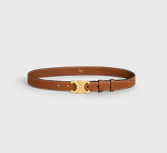 CELINE Medium 25mm Triomphe Belt In Natural Calfskin
