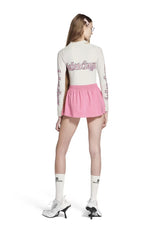 BALENCIAGA Blackletter Script Fitted Long Sleeve T-Shirt