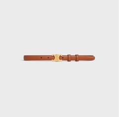 CELINE 18mm Triomphe Belt In Natural Calfskin