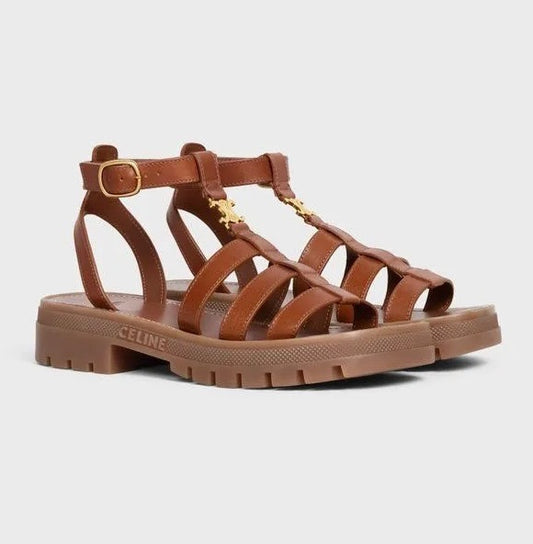 CELINE Triomphe Gladiator Chunky Sandals