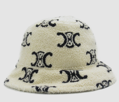 CELINE Hat Acrylique Blanc NEUF unisex