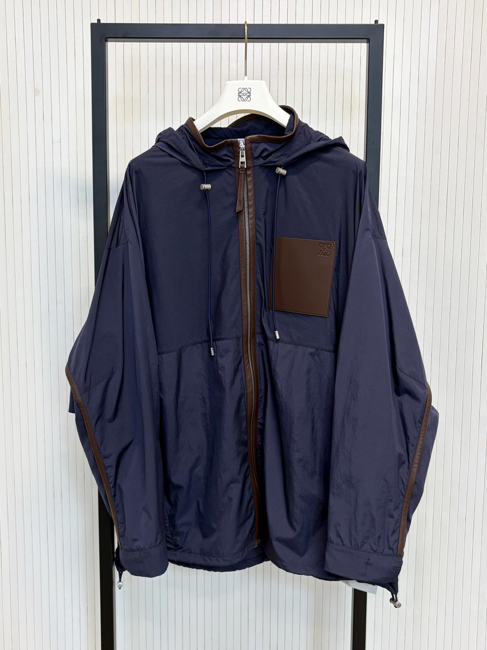 LOEWE Hooded Jacket - blue brown