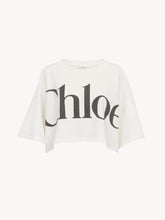 CHLOE Cropped Boxy Logo T-shirt