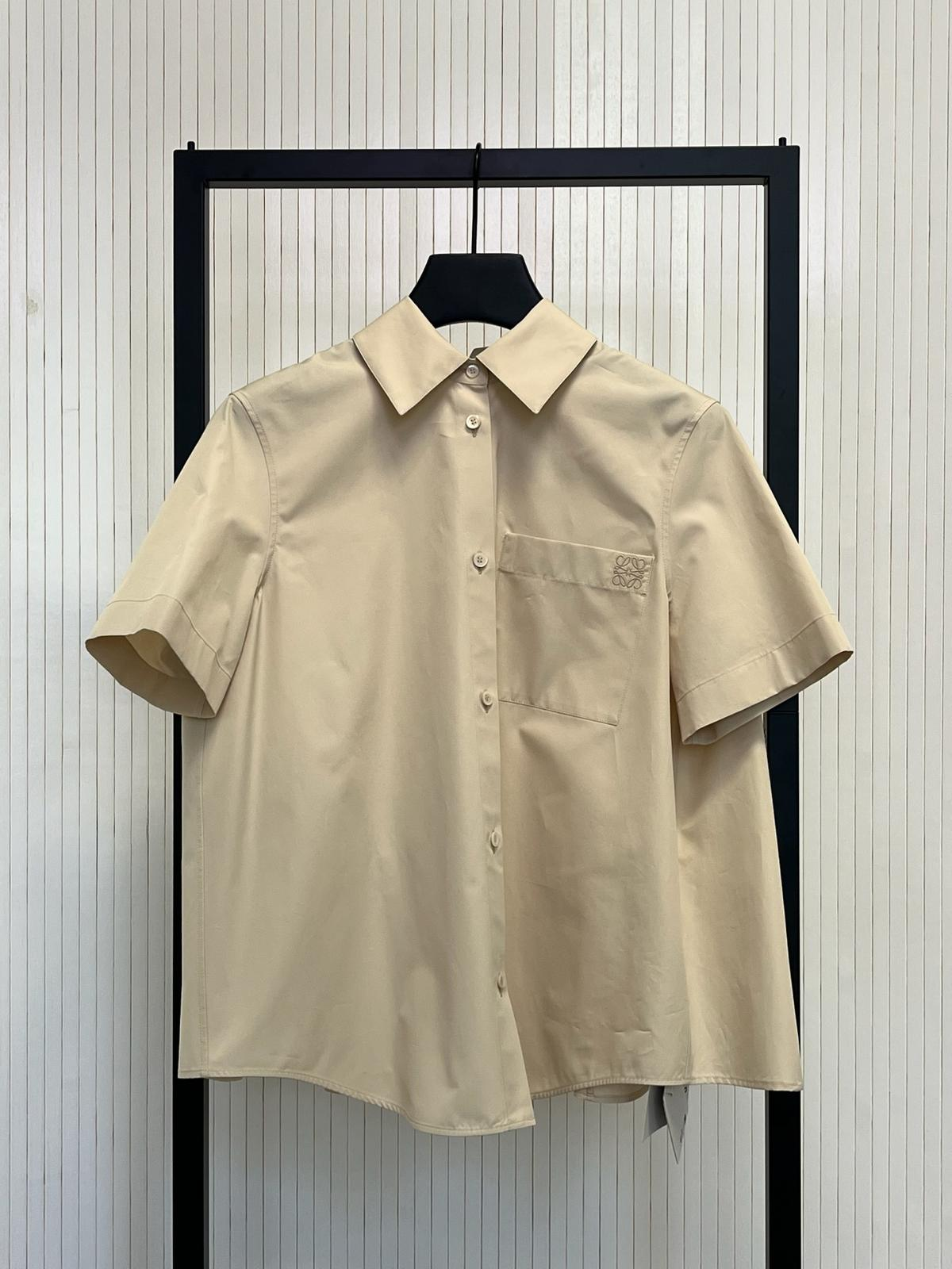 LOEWE Short Sleeve Shirt - light beige