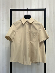 LOEWE Short Sleeve Shirt - light beige