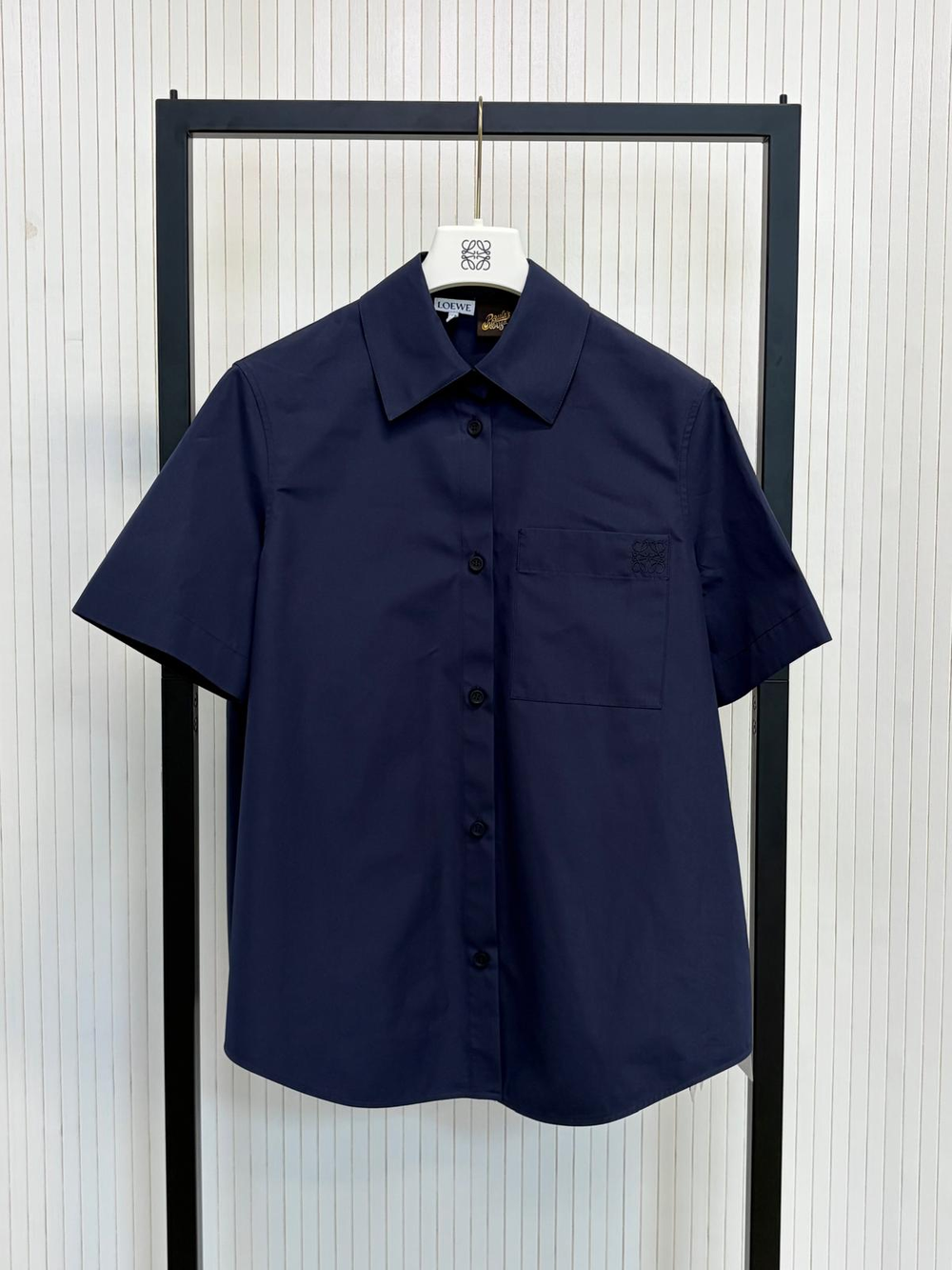 LOEWE Short Sleeve Shirt - navy