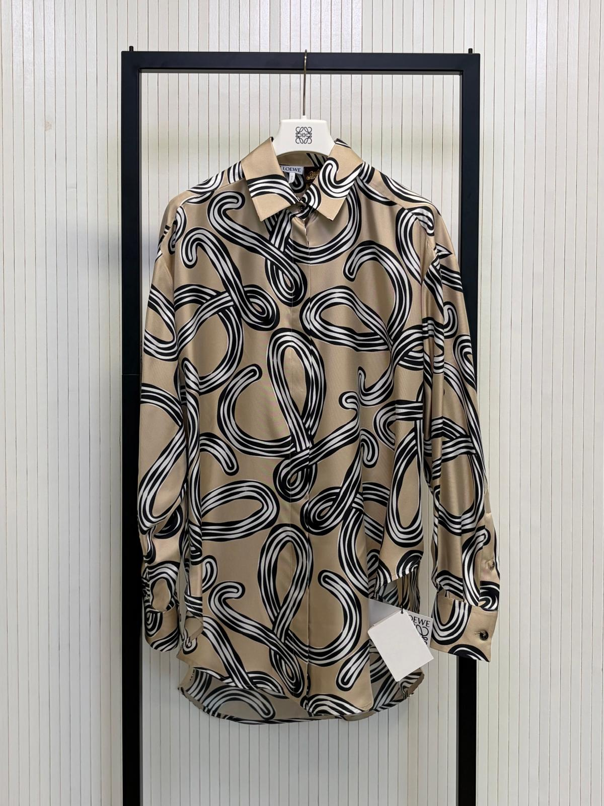 LOEWE Relaxed Shirt - beige black
