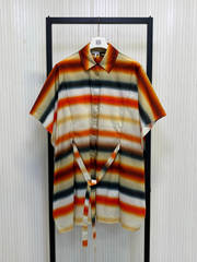 LOEWE Short Kaftan - multi orange