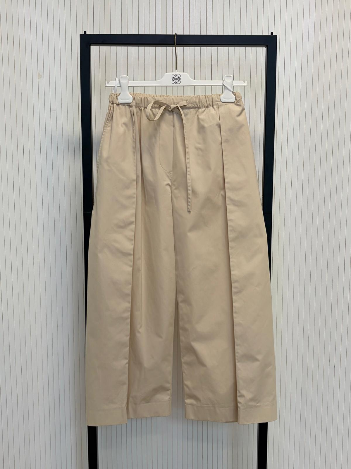 LOEWE Cropped Trousers - light beige