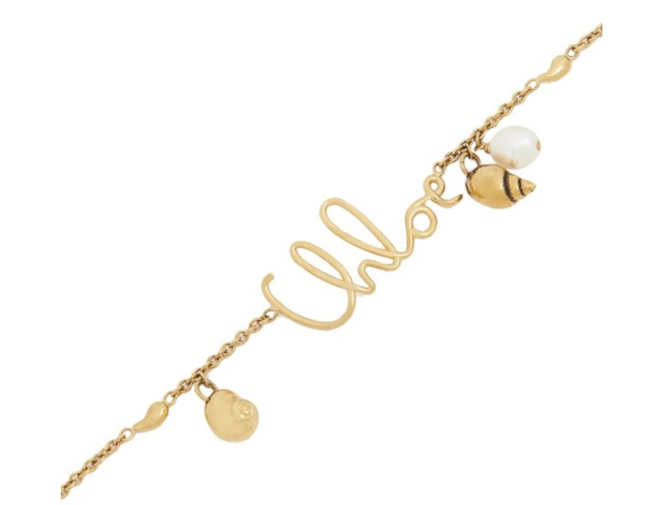 CHLOE Vintage Gold Chloé Shells Necklace