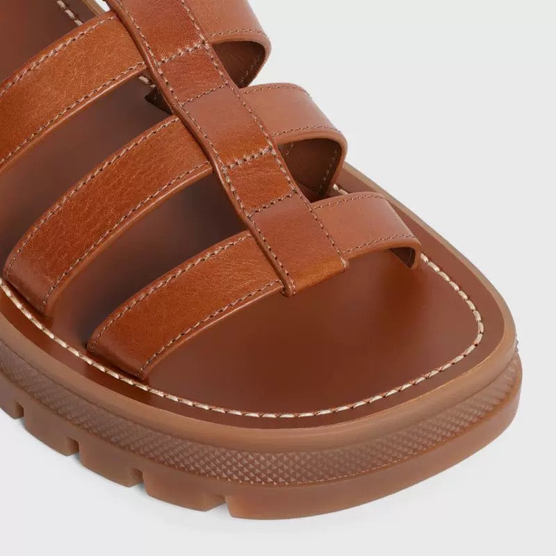 CELINE Triomphe Gladiator Chunky Sandals