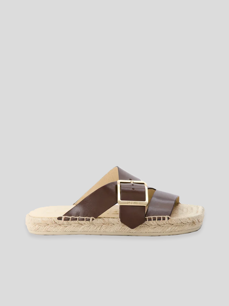 LOEWE Paula's Petal Espadrilles Slide - brown