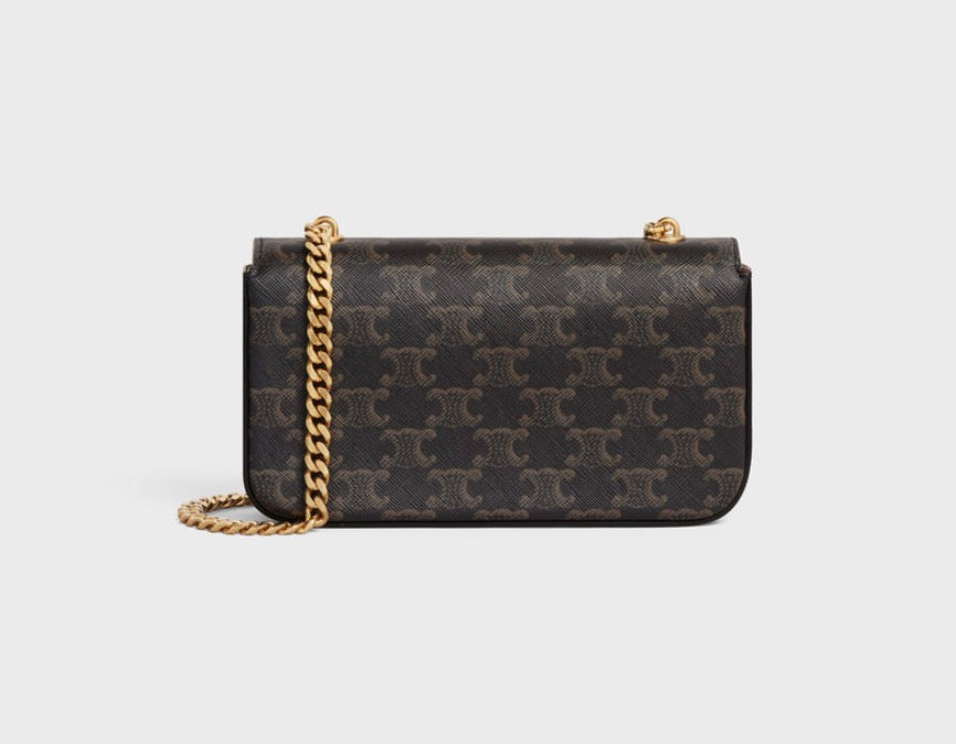CELINE Triomphe Chain Shoulder Bag