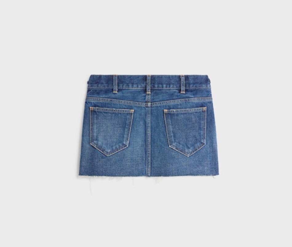 CELINE Denim Skirt