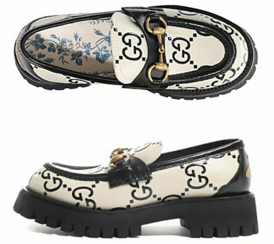 GUCCI (Women)  Horsebit Loafer Platform 'Black'