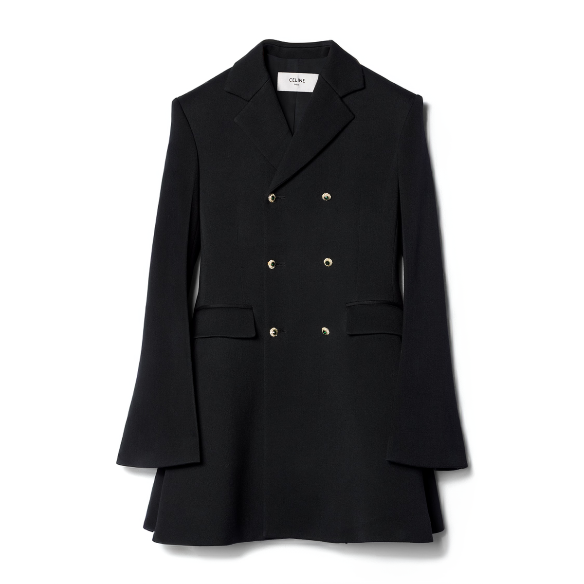 CELINE Flared Double-Breasted Jacket