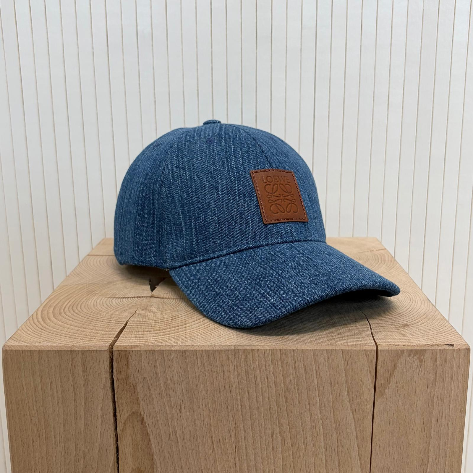 LOEWE Patch Cap - denim blue